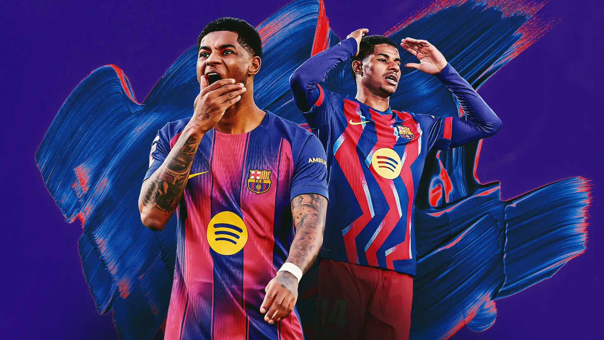 Marcus Rashford trong màu áo Barcelona Bong88VIP